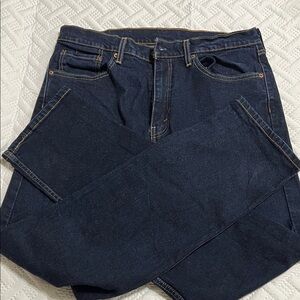 Men's Dark Blue Relaxed Jeans 36x34